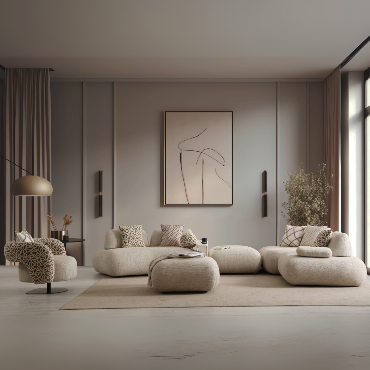 Gama de Canapele si Coltare Modulare, Nora Bucle