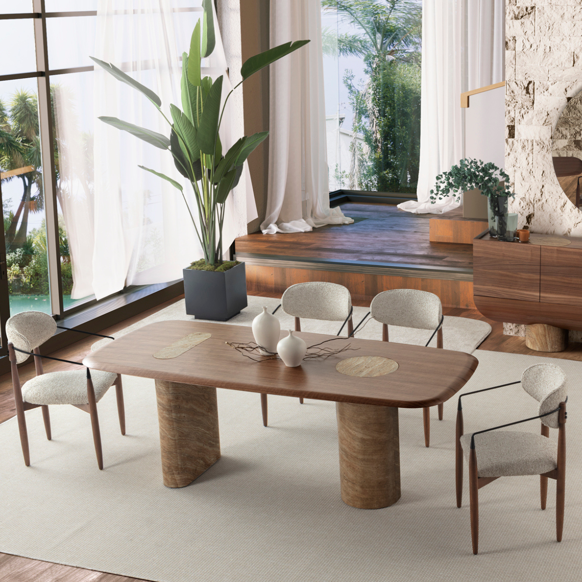 Masa De Dining Moderna, Velur