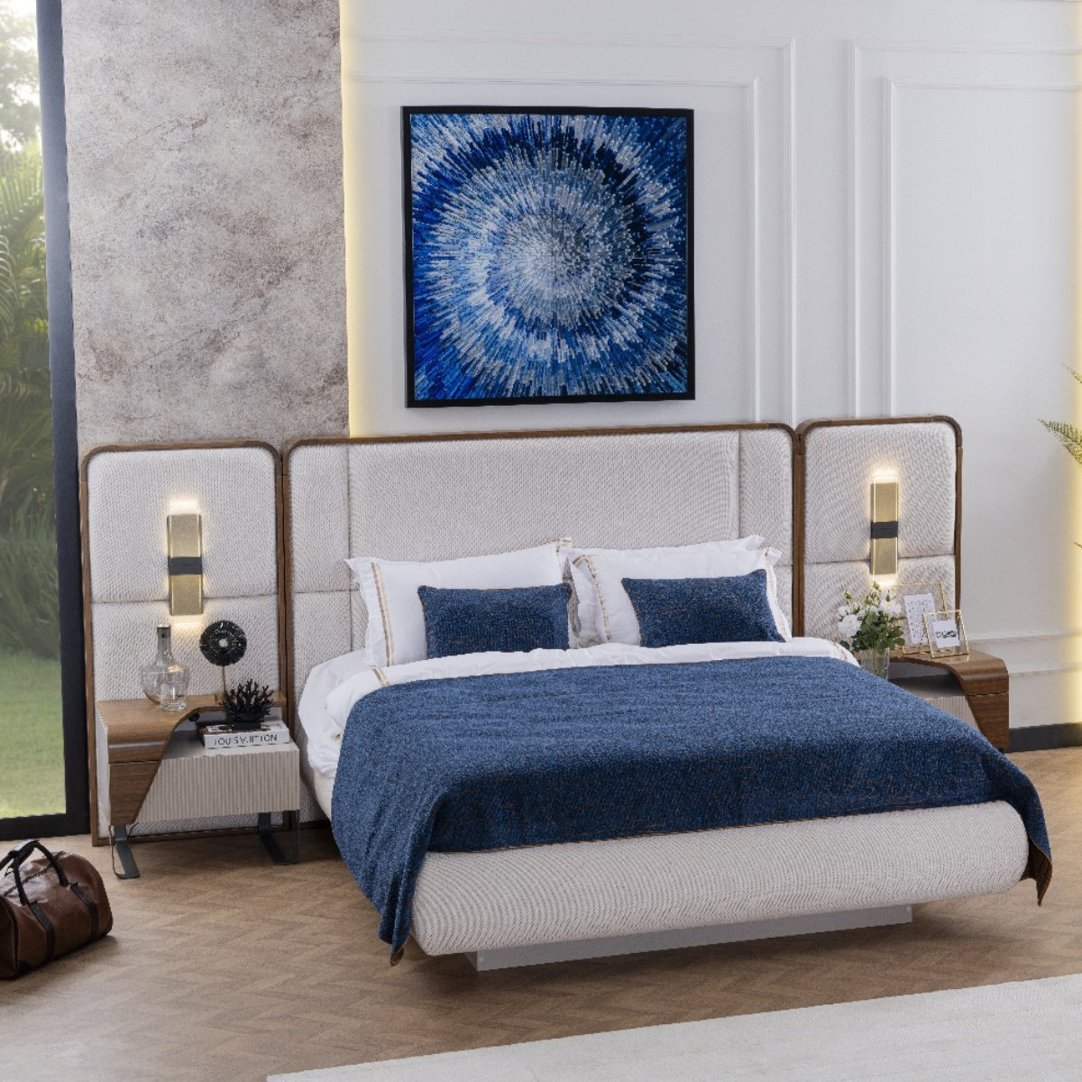 Pat Tapitat De Lux Cu Noptiere, Lisa