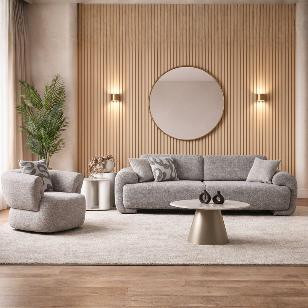 Canapea Bouclé 3 locuri, Ottawa