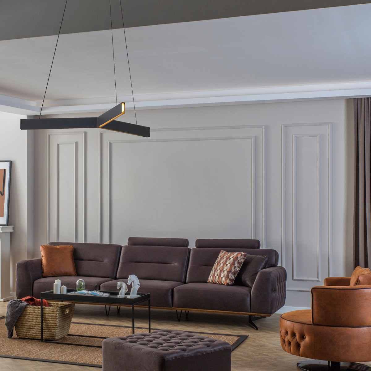 Set Canapea cu Fotolii Chester,Loft