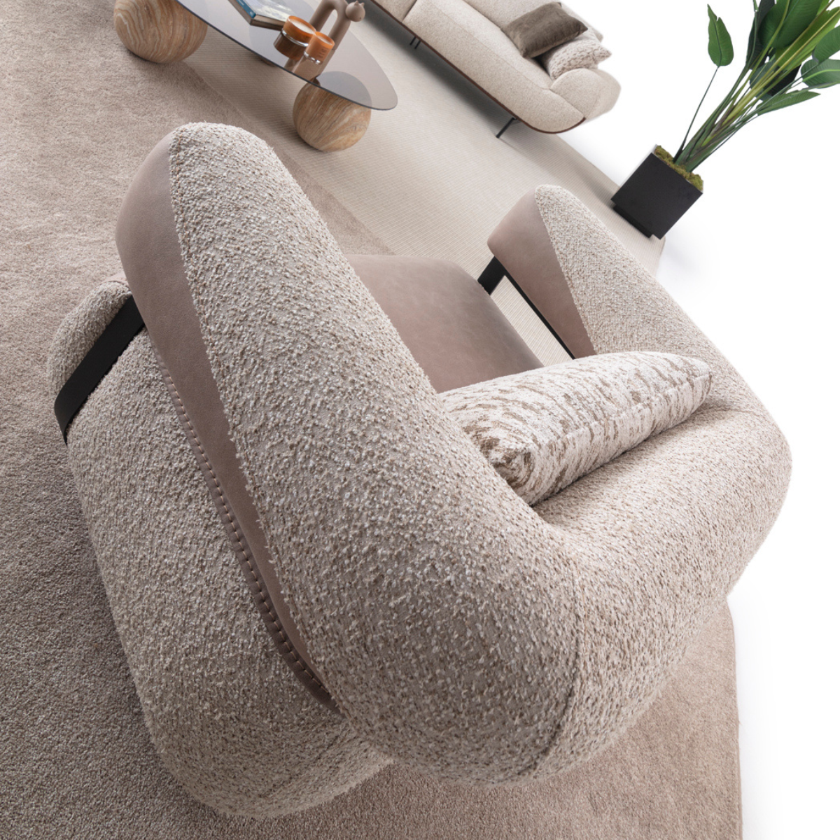 Fotoliu Bucle , Velur