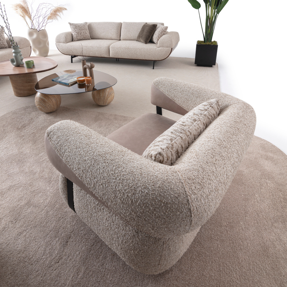 Fotoliu Bucle , Velur