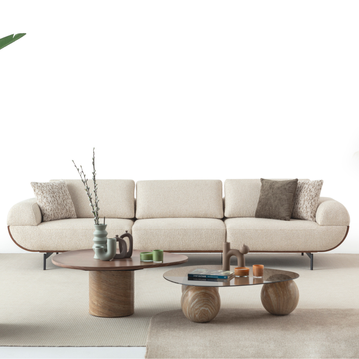 Set Canapea cu Fotolii Bucle, Velur