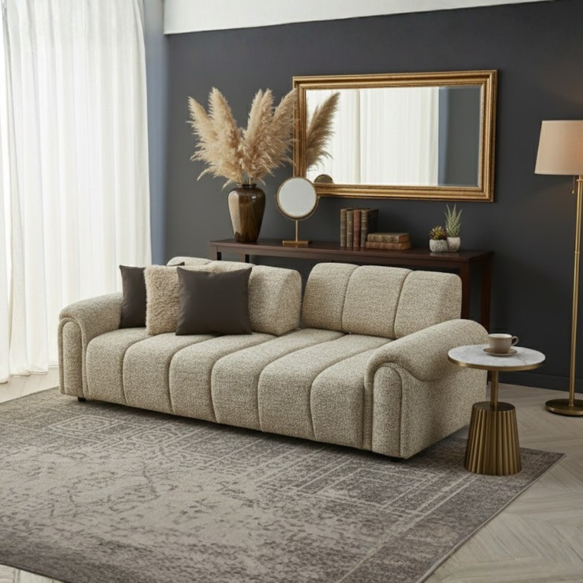 Canapea Bucle 3 locuri Lusso