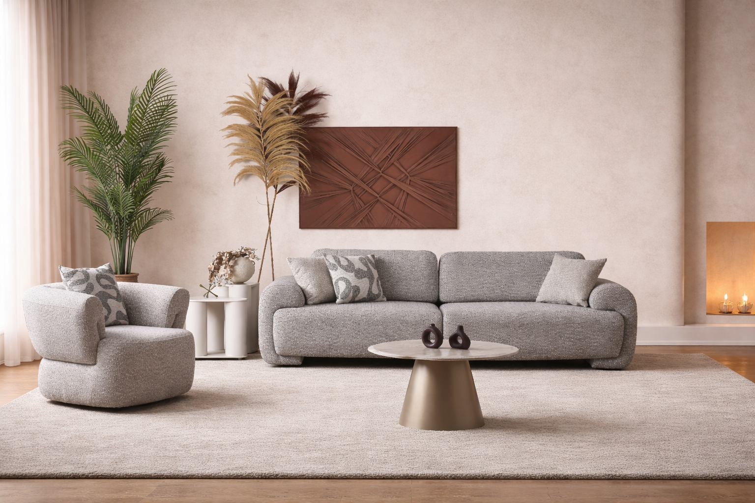 Set canapele și fotolii Bucle Ottawa - mobilier living modern