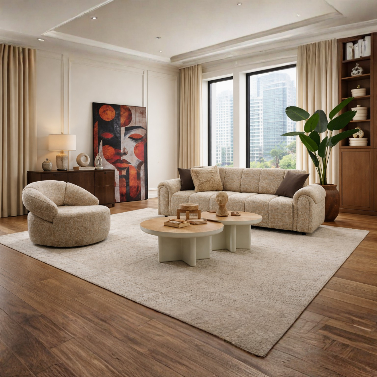 Canapea Bucle 3 locuri Lusso