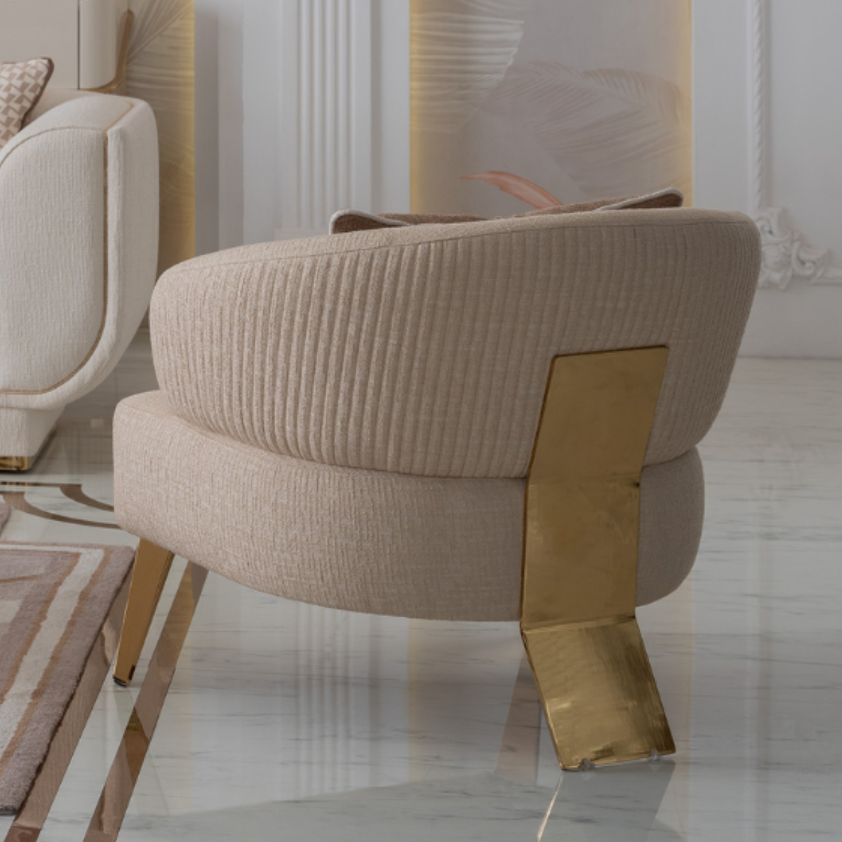 Fotoliu de lux, Electra crem