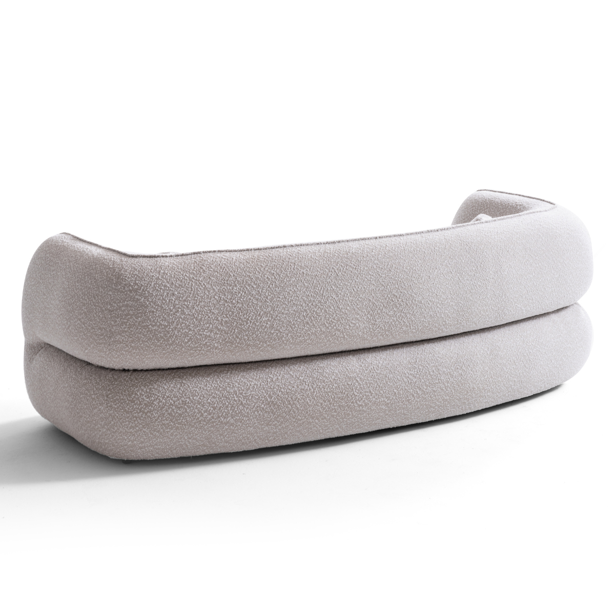 Canapea Bucle de 3 locuri, Luna grej