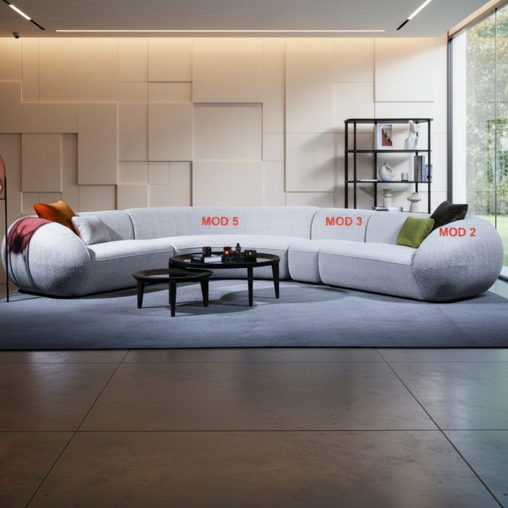 Set Coltar cu Fotoliu , Mesoni Bucle grej